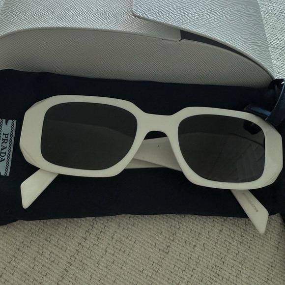 Prada Cream Designer Sunglasses - Picture 1 of 2